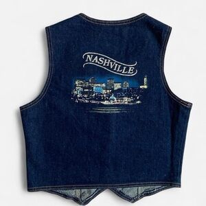 Vintage denim Nashville vest